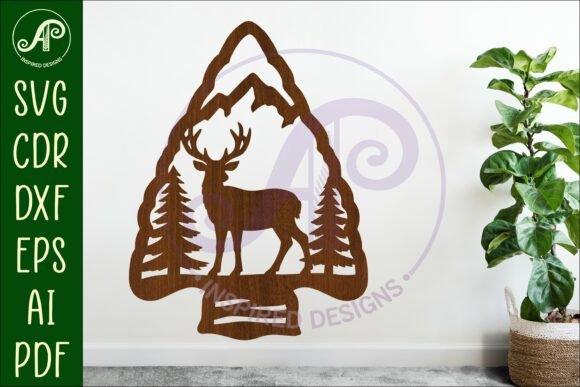 Arrowhead Mule Deer Animal Wall Sign