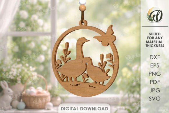 Create Stunning Easter Decor with Laser Cut Round Designs