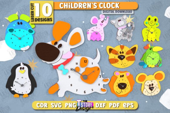 Create Whimsical Animal Clocks for Kids' Rooms