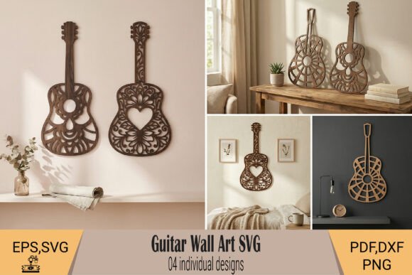Guitar Wall Art Laser Cut: Stylish Decor for Music Lovers
