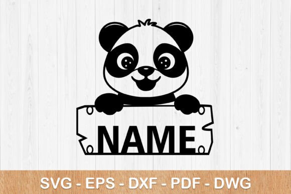 Personalized Panda Name Sign: A Charming Design Asset