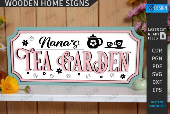 Wooden Home Signs Laser Cut | Family SVG